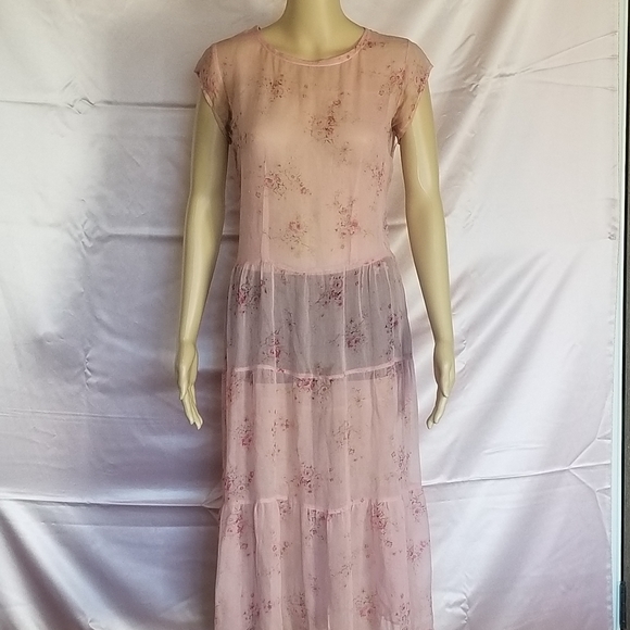 DOEN like vintage Pink Silk Sheer Dress - Picture 16 of 16